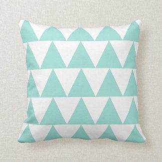 Coussin Triangles bleues