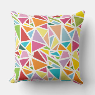 Coussin Triangles colorés motif 2