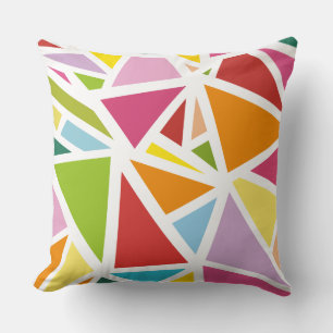 Coussin Triangles colorés motif 4