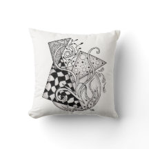 Triangles floraux, dessin enchevêtré -