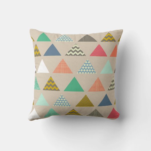 Coussin triangles géographiques (Verso)