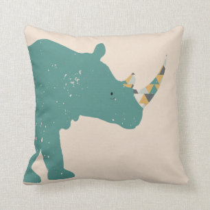 Coussin Triangles géométriques Rhino Cushion