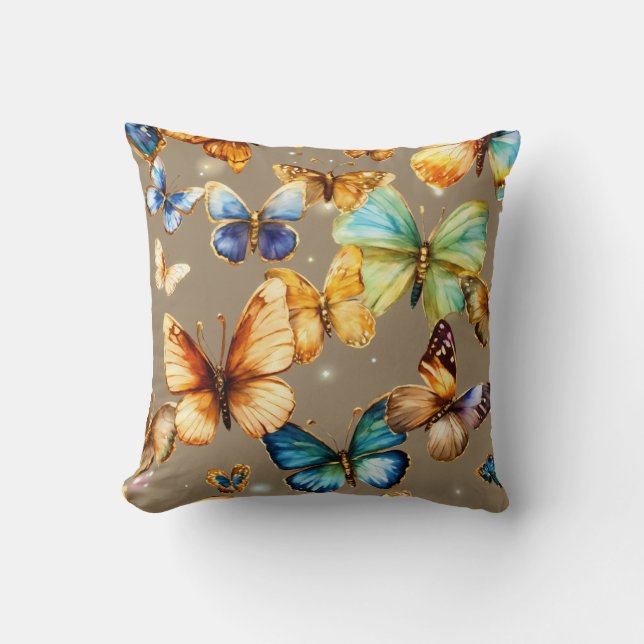 Coussin Triangles, hexagones ou formes abstraites. (Recto)