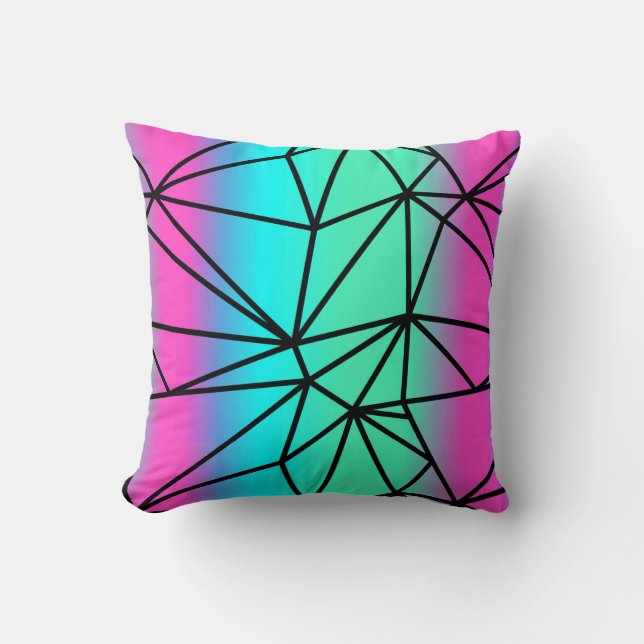Coussin Triangles mosaïques Répéter Motif sans couture (Recto)