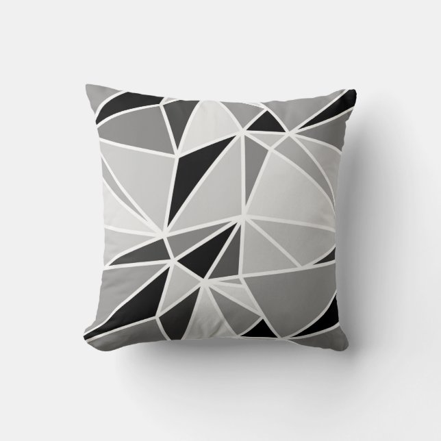 Coussin Triangles mosaïques Répéter Motif sans couture (Recto)
