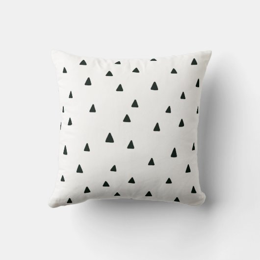 Coussin triangles noir et blanc (Verso)