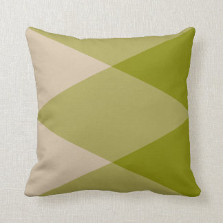 Coussin Triangles vertes