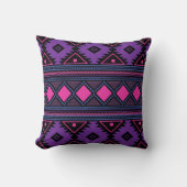 Coussin Tribal Abstrait (Recto)