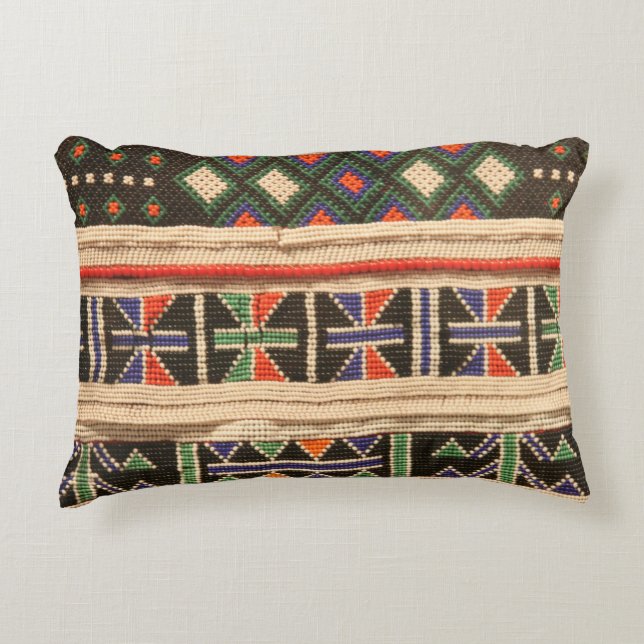 Coussin tribal africain d'accent de Boho (Devant)