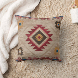 Coussin Tribal amérindien du sud-ouest