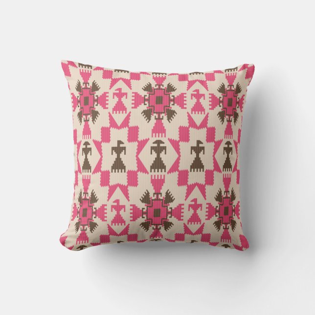 Coussin Tribal aztec abstrait sans couture motif (Recto)