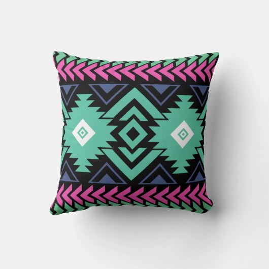 Coussin Tribal coloré (Verso)