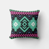 Coussin Tribal coloré (Recto)