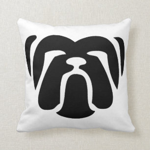 Coussin tribal de bouledogue