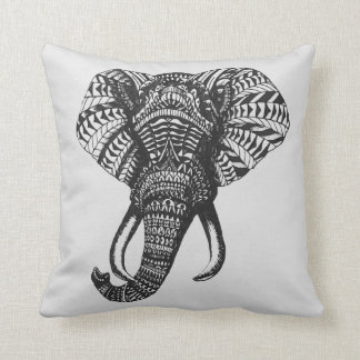 Coussin tribal d'éléphant