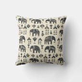 Coussin Tribal Elephant Boho Pattern (1) (Verso)