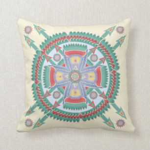 Coussin tribal fait sur commande de motif