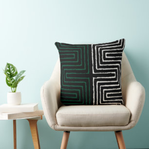 Coussin Tribal Maze Boud Clod Motif Africain