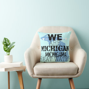 Coussin Tribal Michigan Michigama Great Waters vers le nor