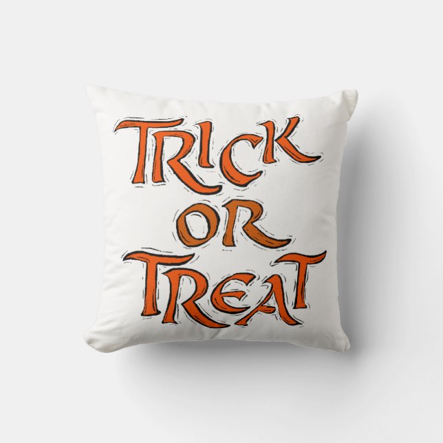 Coussin Trick Halloween ou Traiter les mots (Recto)