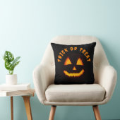 Coussin Trick ou traitement Jack-o'-lantern éclairé (Chaise)