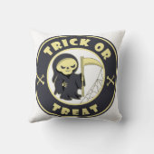 Coussin Trick ou traiter Halloween griffeur caractère (Verso)