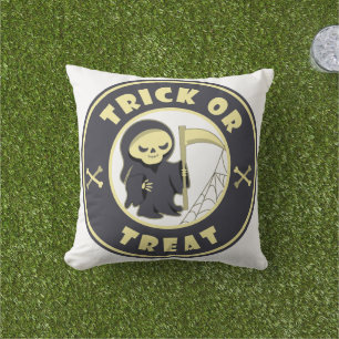 Coussin Trick ou traiter Halloween griffeur caractère