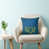 Coussin Trident de l'emblème ukrainien tryzub dispersant l (Chaise)