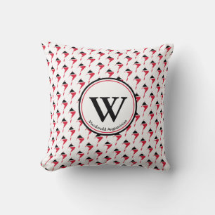 Coussin TRINIDAD FLAG Custom Monogramme Ajouter Votre Nom