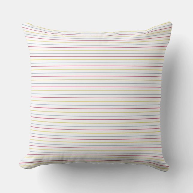 Coussin Trio des rayures (Recto)