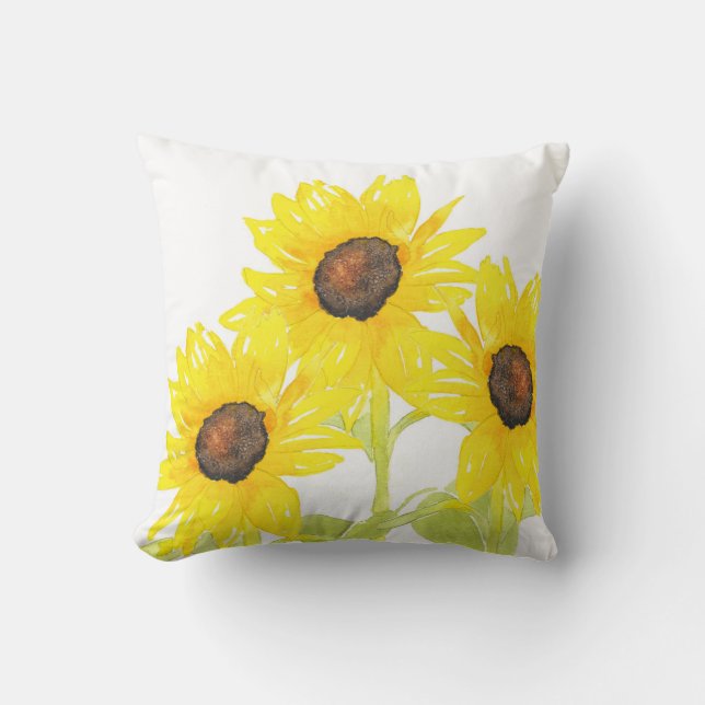 Coussin 'Trio tournesol' (Recto)