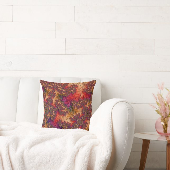 Coussin Tripant Branches Abstraites Dazzlantes Fractales (Canapé)