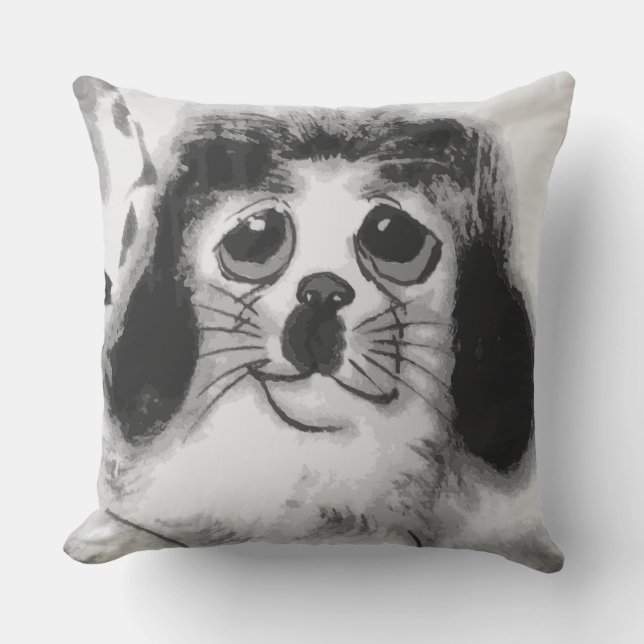 COUSSIN TRISTE CHIEN (Recto)