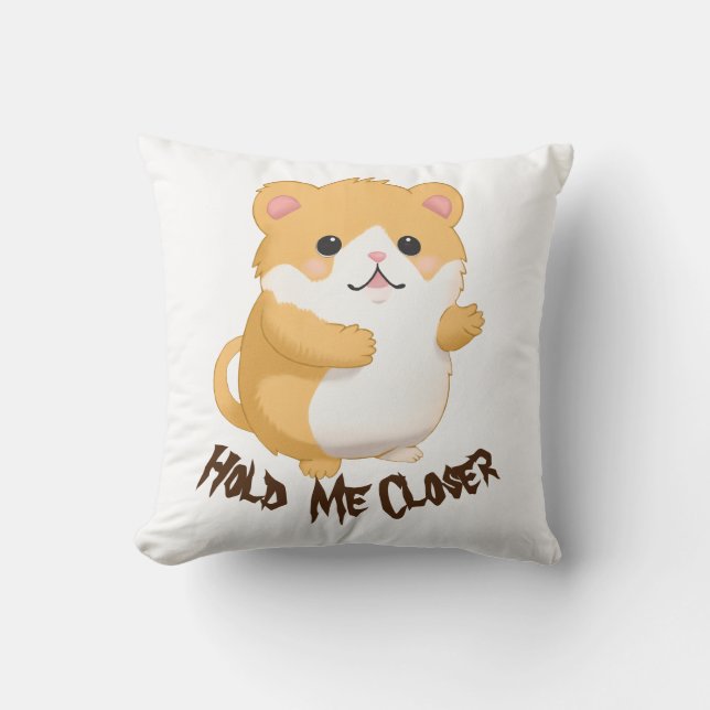 Coussin Triste Hamster Me Tenir Plus Près Jeu D'Oreiller (Recto)