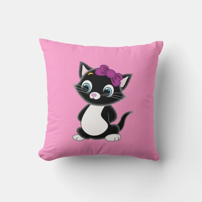 Coussin triste heureux de chaton (Recto)