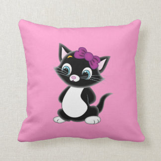 Coussin triste heureux de chaton