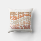 Coussin Trois, 3e anniversaire, 3e anniversaire enfant (Verso)