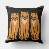 Coussin Trois chats par Julie de Graag (Recto)