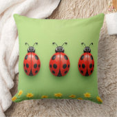Coussin Trois coccinelles colorées (Couverture)