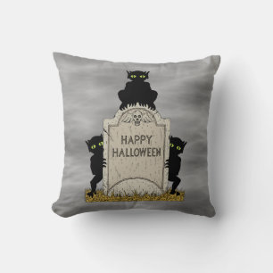 Coussin Trois diablotins Joyeux Halloween