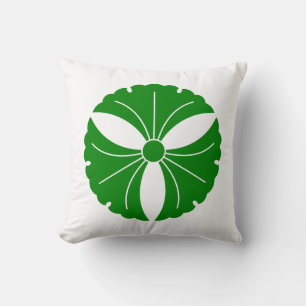 Coussin Trois feuilles de ginkgo