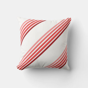 Coussin - Trois groupes de lignes rouges en cinq t