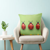 Coussin Trois Ladybugs Colorés (Chaise)