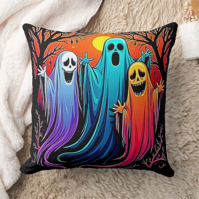Coussin Trois modèles Éffrayants d'Halloween (Couverture)