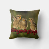 Coussin Trois oiseaux de Schach de Lanius de bébé (Verso)