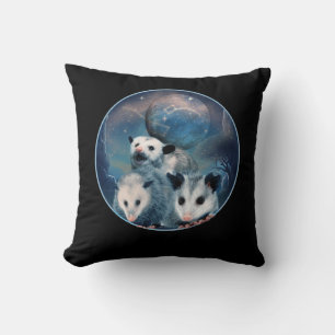 Coussin Trois Opposum Sous Lune 3 Possum Et Lune C Morte