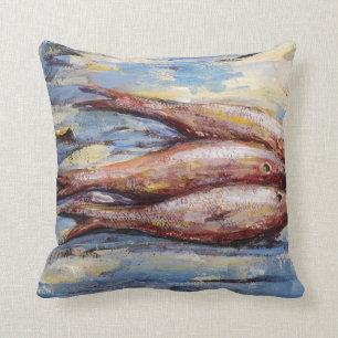 Coussin Trois poissons