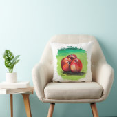 Coussin Trois pommes rouges (Chaise)