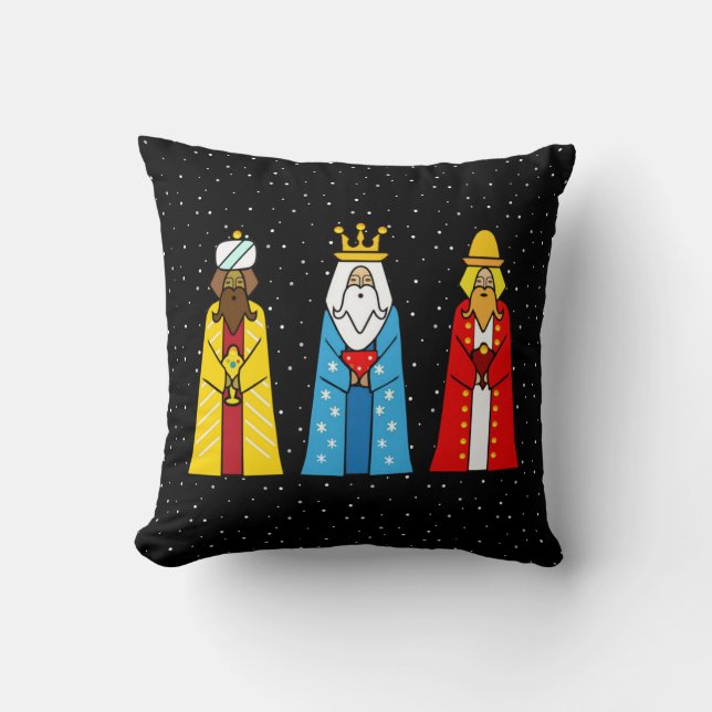 Coussin Trois sages colorés (Recto)