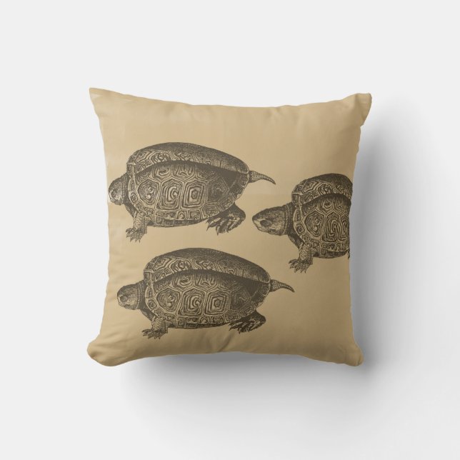 Coussin Trois tortues (Recto)
